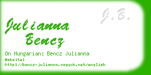 julianna bencz business card